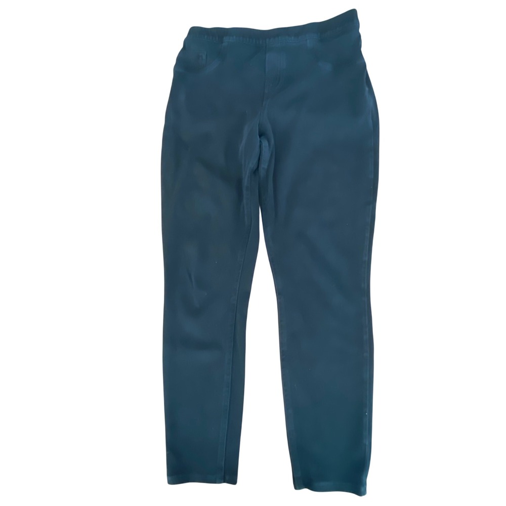 Spanx Jean-ish Ankle Leggings Black Twill Pull On Slimming 20018R‎ Womens